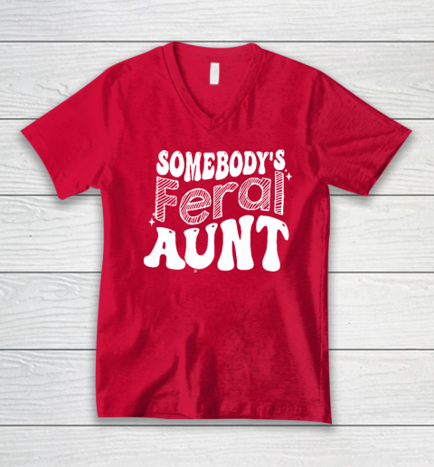 Somebody's Feral Aunt V-Neck T-Shirt - Image 6
