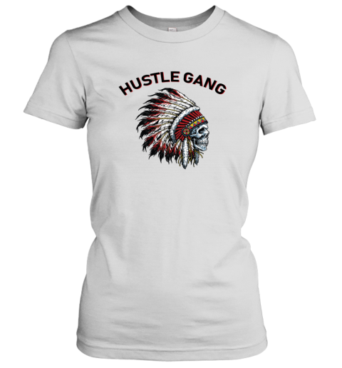 Hustle Gang orys hustle gang ladies t shirt 20 front white