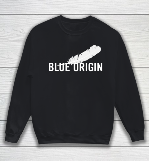 Blue Origin  All White Sweatshirt