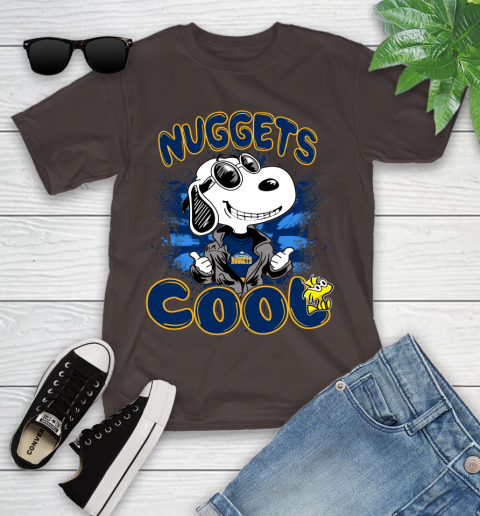 NBA Basketball Denver Nuggets Cool Snoopy Shirt Youth T-Shirt - Image 7