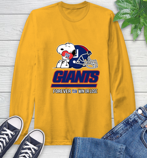NFL The Peanuts Movie Snoopy Forever Win Or Lose Football New York Giants 60