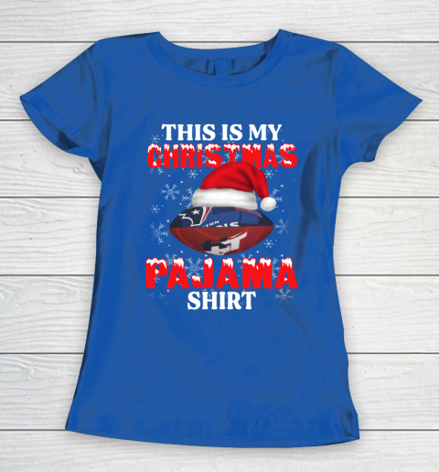 Houston Texans This Is My Christmas Pajama Shirt NFL Women's T-Shirt 8