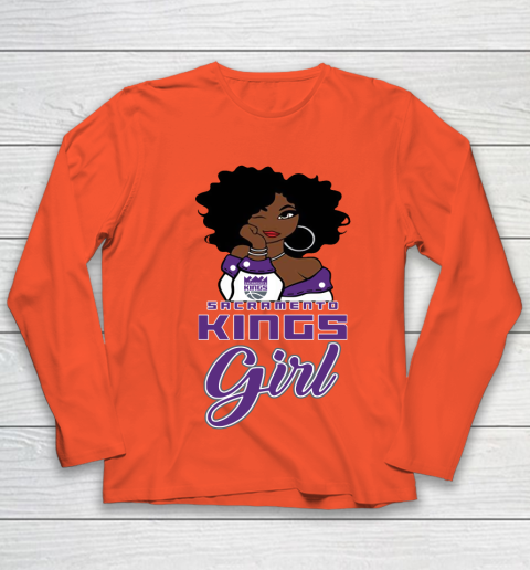 Sacramento Kings Girl NBA Youth Long Sleeve 4