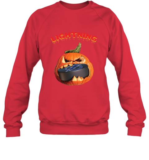 NHL Tampa Bay Lightning Halloween Pumpkin Hockey Sports 4WmxGYz61Mx sweatshirt 35 95 151514 front red