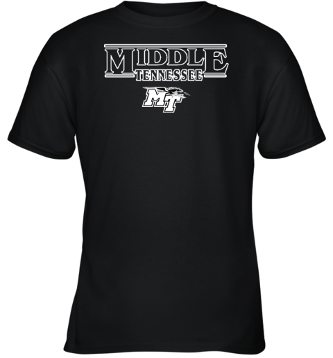 Middle Tennessee Football Blackout Youth T-Shirt
