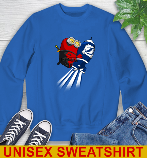 NHL Hockey Tampa Bay Lightning Deadpool Minion Marvel Shirt Sweatshirt 11