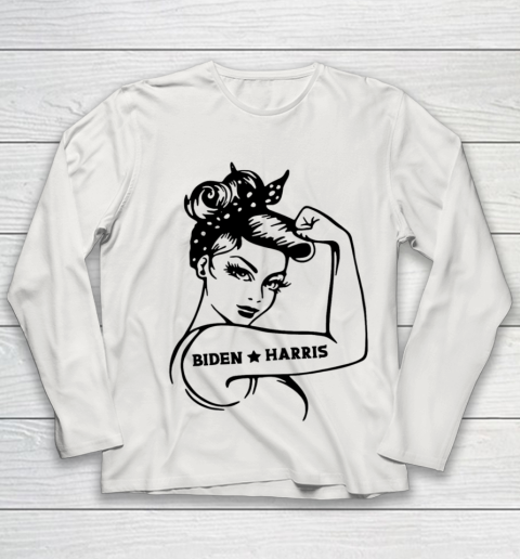 Biden Harris 2020  Joe Biden Kamala Harris Girl Empowerment Youth Long Sleeve 8
