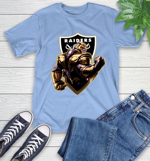 NFL Thanos Avengers Endgame Football Sports Oakland Raiders T-Shirt 11
