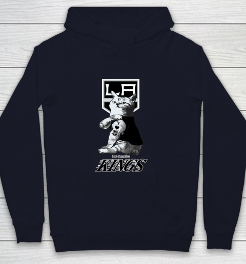 NHL My Cat Loves Los Angeles Kings Hockey Youth Hoodie 2