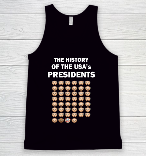 The History of The USA Presidents Emoji Style Anti Trump Updated with Biden Tank Top