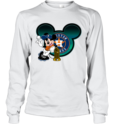 MLB Houston Astros The Commissioner's Trophy Mickey Mouse Disney Baseball T  Shirt - Rookbrand