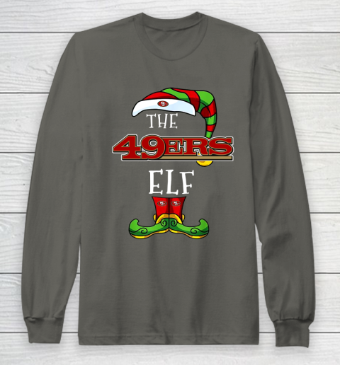San Francisco 49ers Christmas ELF Funny NFL Long Sleeve T-Shirt 5