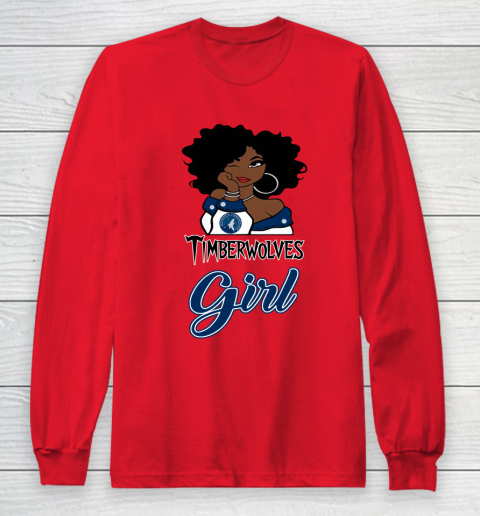 Minnesota Timberwolves Girl NBA Long Sleeve T-Shirt 10