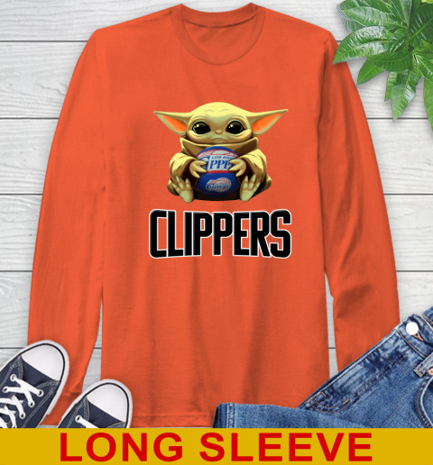 NBA Basketball LA Clippers Star Wars Baby Yoda Shirt 62