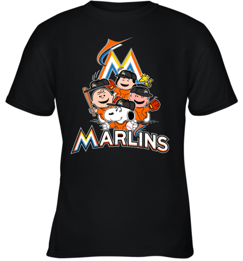 MLB Miami Marlins Snoopy Charlie Brown Woodstock The Peanuts Movie