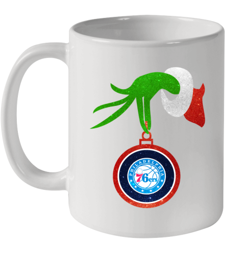 Philadelphia 76ers Grinch Merry Christmas NBA Basketball Ceramic Mug 11oz