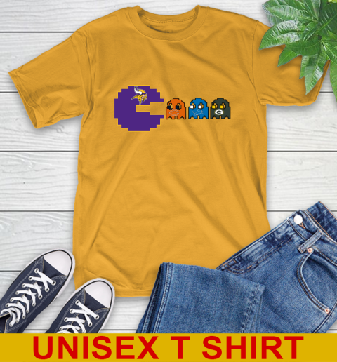 Minnesota Vikings NFL Football Pac Man Champion T-Shirt 3