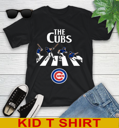 MLB Baseball Chicago Cubs The Beatles Rock Band Shirt Youth T-Shirt