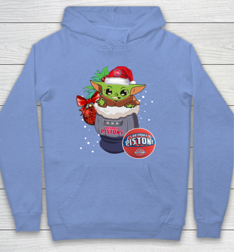 Detroit Pistons Christmas Baby Yoda Star Wars Funny Happy NBA Hoodie 11