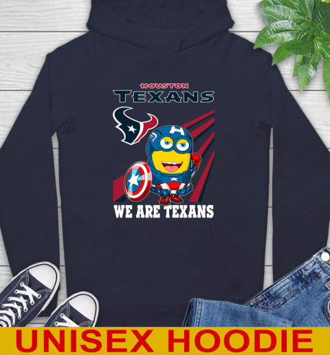 NFL Football Houston Texans Captain America Marvel Avengers Minion Shirt Hoodie 3