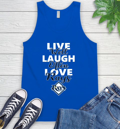 MLB Baseball Tampa Bay Rays Live Well Laugh Often Love Shirt Tank Top 4