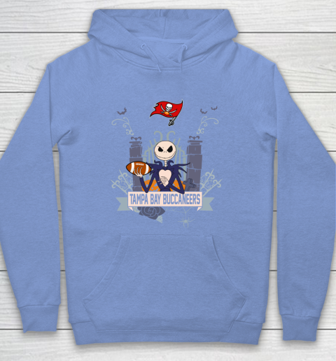 NFL Tampa Bay Buccaneers Football Jack Skellington Halloween Hoodie 8