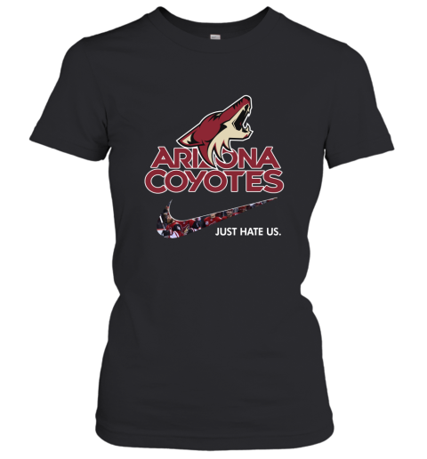 NHL Team Arizona Coyotes x Nike Just Hate Us Hockey Women's T-Shirt