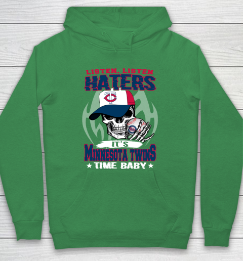 Listen Haters It is TWINS Time Baby MLB Hoodie 5