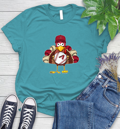 Arizona Diamondbacks Turkey thanksgiving Women's T-Shirt 12