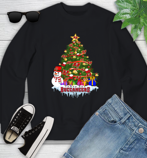 Tampa Bay Buccaneers Merry Christmas NFL Football Sports Youth Sweatshirt 2