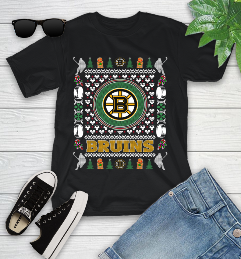 Boston Bruins Merry Christmas NHL Hockey Loyal Fan Ugly Shirt 100