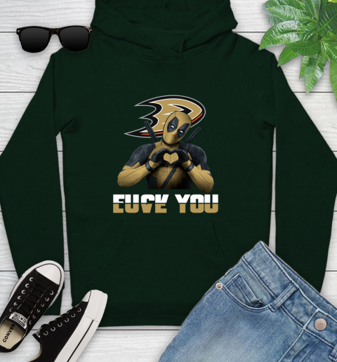 NHL Deadpool Love You Fuck You Hockey Sports Youth Hoodie 14