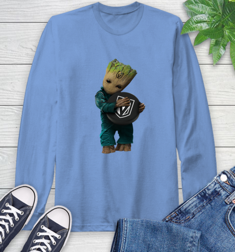 NHL Groot Guardians Of The Galaxy Hockey Sports Vegas Golden Knights Long Sleeve T-Shirt 11
