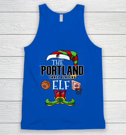 Portland Trail Blazers Christmas ELF Funny NBA Tank Top 4