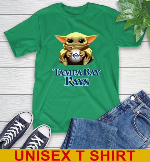 MLB Baseball Tampa Bay Rays Star Wars Baby Yoda Shirt 7