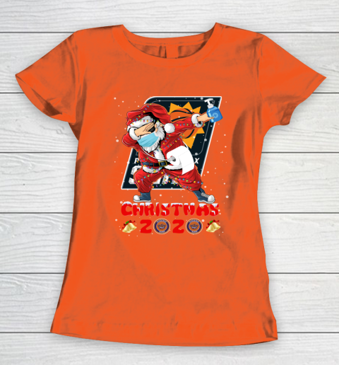 Phoenix Suns Funny Santa Claus Dabbing Christmas 2020 NBA Women's T-Shirt 3