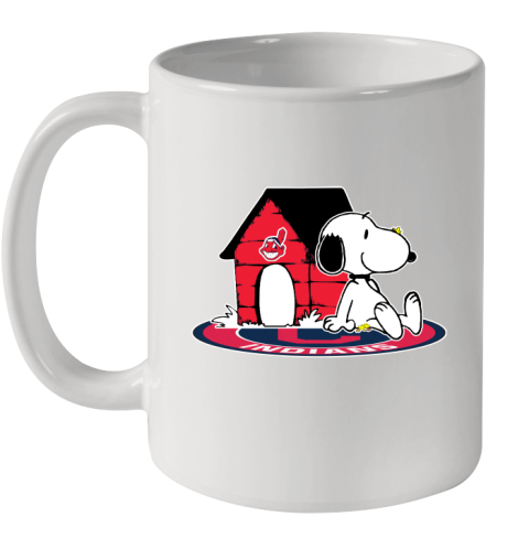 MLB Baseball Cleveland Indians Snoopy The Peanuts Movie Shirt Ceramic Mug 11oz