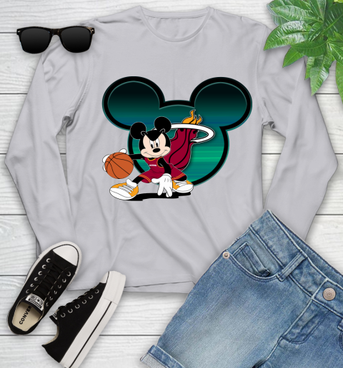 NBA Miami Heat Mickey Mouse Disney Basketball Youth Long Sleeve 5