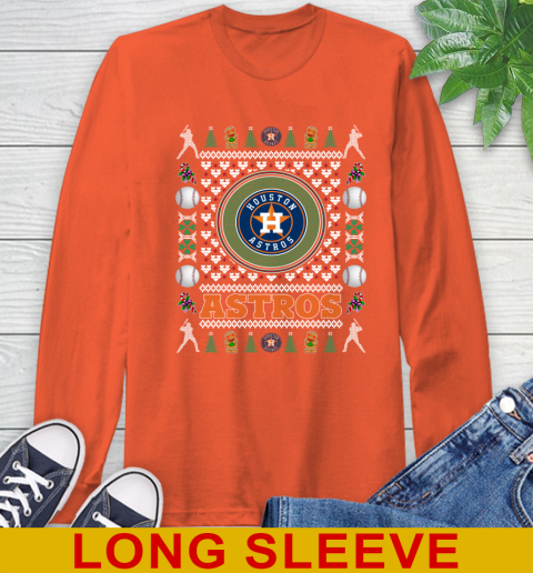 Houston Astros Merry Christmas MLB Baseball Loyal Fan Long Sleeve T-Shirt 4