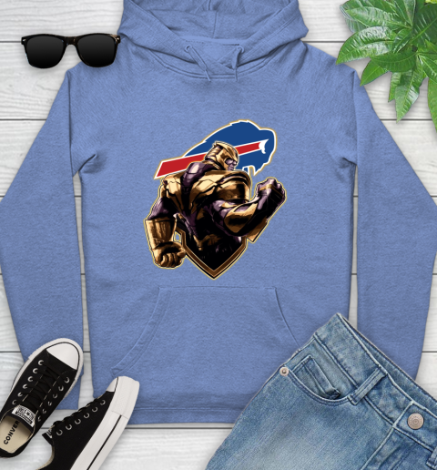 NFL Thanos Avengers Endgame Football Sports Buffalo Bills Youth Hoodie 12