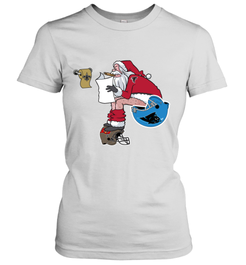Santa Claus Atlanta Falcons Shit On Other Teams Christmas Women's T-Shirt