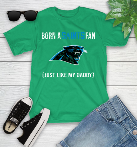 NFL Carolina Panthers Football Loyal Fan Just Like My Daddy Shirt Youth T-Shirt 7