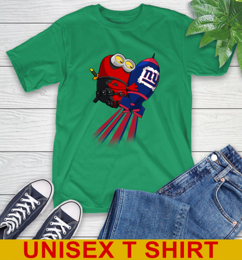 NFL Football New York Giants Deadpool Minion Marvel Shirt T-Shirt 7