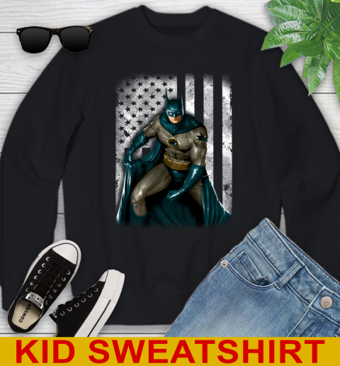 San Jose Sharks NHL Hockey Batman DC American Flag Shirt Youth Sweatshirt