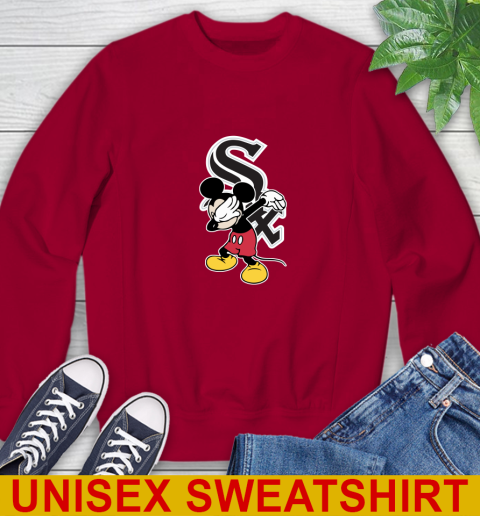 Chicago White Sox MLB Baseball Dabbing Mickey Disney Sports Sweatshirt 7