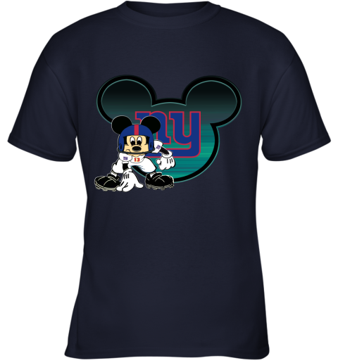NFL New York Giants Mickey Mouse Disney Football T Shirt QTG3EtDBNkw youth t shirt 26 95 151514 front navy