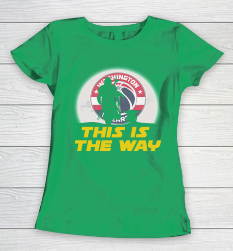 Washington Wizards NBA Basketball Star Wars Yoda And Mandalorian This Is The Way Women's T-Shirt 5