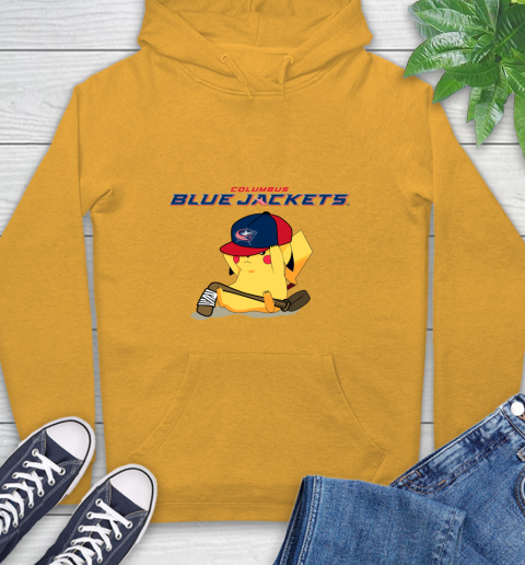 NHL Pikachu Hockey Sports Columbus Blue Jackets Hoodie 3