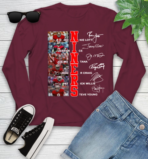 Niners Player Name And Signature San Francisco 49ers Shirts 117