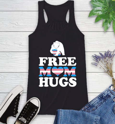 Nurse Shirt Free Mom Hugs Rainbow HEART transgender LGBT Pride Mama Bear T Shirt Racerback Tank